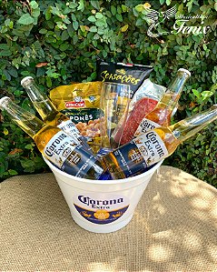 Mega Balde Corona Extra Com Aperitivos