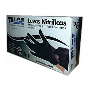 Luva Nitrílica Preta