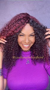 Peruca Miolo Cabelo Humano Josi 121 ombre red