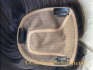 Prótese capilar cabelo humano U top Silk top Joana