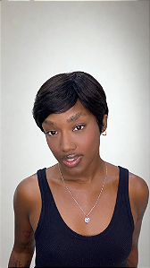 Peruca cabelo humano Pixie Esther