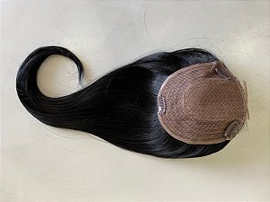Prótese capilar com Fake scalp fibra premium Doria preta