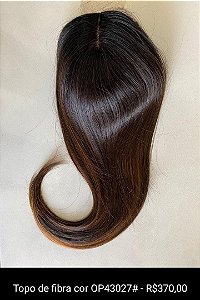 Prótese  capilar com Fake scalp fibra  premium o4327