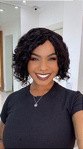 Peruca Cabelo Humano Maite/Maitê Castanho Escuro