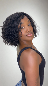 Peruca Cabelo Humano Maite/Maitê Castanho Escuro