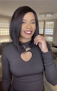 Peruca Lace Front L part Cabelo Humano Chanel Mayara