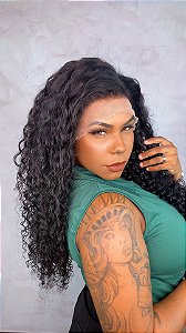 Peruca Lace Front Cabelo Humano Cacheado Laura Lux