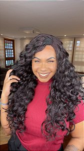 Peruca Lace Front Fibra Premium Cacheada Hawaiian