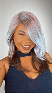 Peruca Fibra Futura Sol Platinada