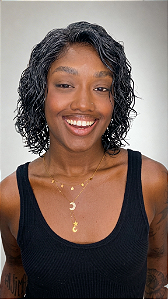 Peruca Cabelo Humano Cacheado Bárbara Borges Grisalha 280