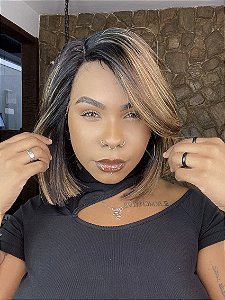 Lace Front HD Fibra Premium Bibi Morena Iluminada