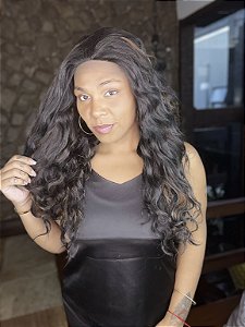 Lace front fibra premium Carol cacheada Mechas FS1B/30