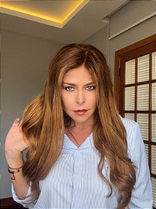 Peruca lace front cabelo humano ombre P005