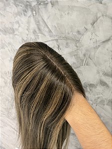 Toupee- Topo capilar cabelo humano realista M10-27/8k