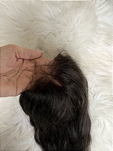 Toupee- Topo 1 capilar cabelo humano realista liso/ ond