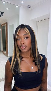 Peruca Lace Front Cabelo Humano Kylie Long Mechas 27