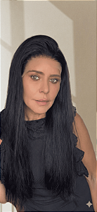 Peruca Lace Front Cabelo Humano Violet 26