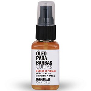 Óleo Para Barbas Curtas 30ml Gambler