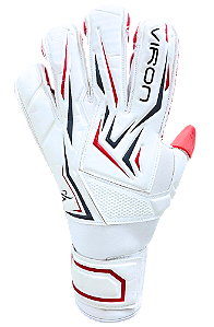 Luva de Goleiro Viron Defense Branca/Vermelha