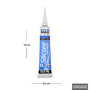 Adesivo Silicone Acético Transparente 50g