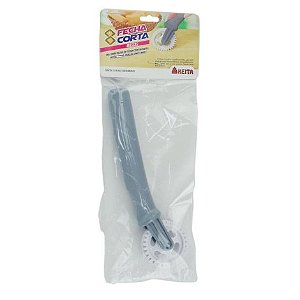 Cortador de Massa Plástico Cinza 16cm