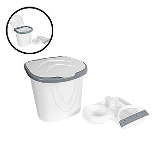 Kit Organizador de Pia Plástico Branco 3 Peças
