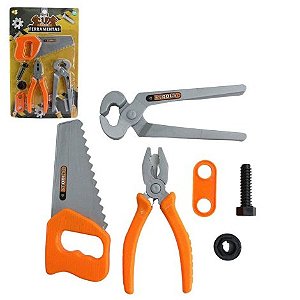 Kit Ferramentas Infantil 6 Peças para Brincar