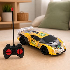 Carrinho Controle Remoto High Speed Color Recarregável com Design Esportivo