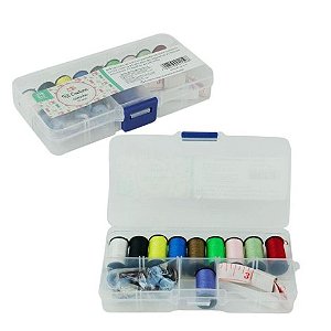 Kit Costura Completo 33 Peças com Estojo Prático