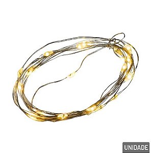 Cordão Luminoso LED Branco Quente 2m
