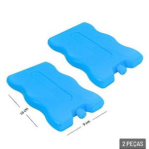 Gelo Artificial Reutilizável Azul 2 Unidades
