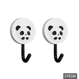 Gancho Adesivo Panda 2 Peças
