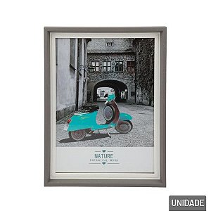 Porta Retrato 15x20cm Dual Color Cinza/Branco