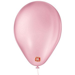 Balão Rosa Claro 6,5" Liso - 50 Unidades São Roque