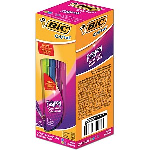 Caneta Bic Cristal Fashion 4 Cores