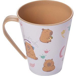 Caneca Capivara Decorada Fun Plasútil 360ml