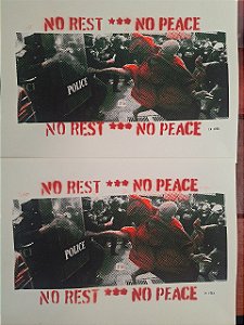 Serigrafia/Stencil - No rest no peace