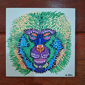 Pintura - Macaco-Japonês