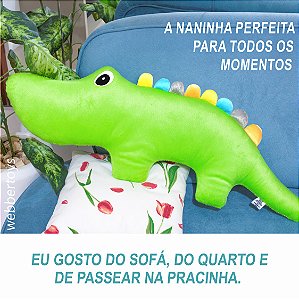BEBÊ NANINHA - ALMOFADA JACARÉ