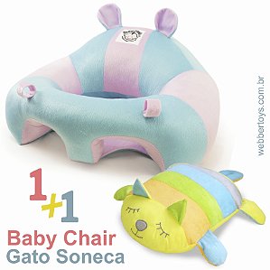 ALMOFADA BEBÊ - BABY CHAIR + GATO SONECA NANINHA
