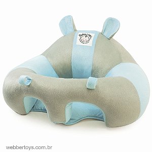 ASSENTO PARA BEBÊ – POLTRONA BABY CHAIR – ALMOFADA CINZA / AZUL
