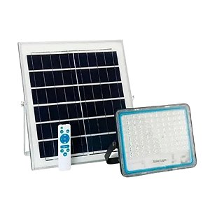 Refletor Solar 200W Branco Frio IP66 com Controle Remoto - PJ ILUMINAÇÃO  LTDA