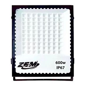 Refletor Para Campo Quadra 600w Ip67 Branco Frio - ZEM