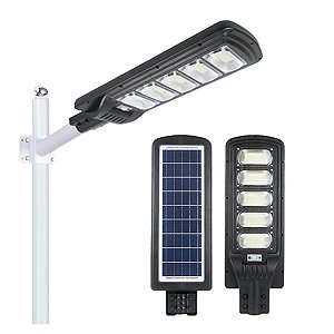 Luminária Pública de Poste Solar Led 250W Sensor com Controle Remoto IP66