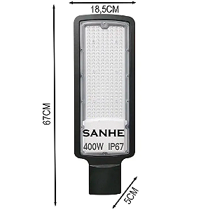 LUMINÁRIA PÚBLICA SMD DE LED 400W TIPO POSTE IP67 BF
