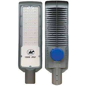 LUMINÁRIA PÚBLICA SMD 150W COM RELÉ FOTOELETRICO 6500K