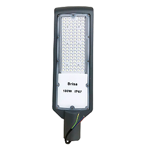 LUMINÁRIA PÚBLICA DE LED POSTE 100W BRANCO PRIO IP67 CINZA