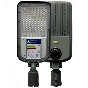 Luminária Pública LED 100W BRS Be 180LM/W Inmetro Fotocélula ip67 5000K