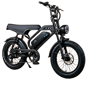 BICLETA ELETRICA V9 MAX 1000W 60KM AUTONOMIA BATERIA LITIO 48V 15.6Ah