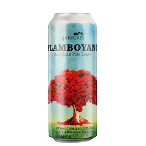 4 Árvores Flamboyant  - American Pale Lager - Lata 473ml (Cerveja Viva)
